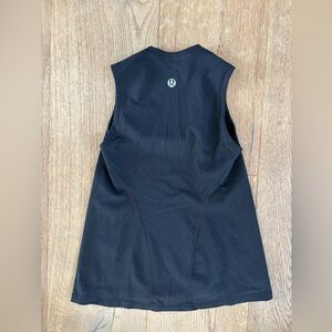 Vintage Made in Canada Lululemon Tank Top, Square Neck, Black, 8